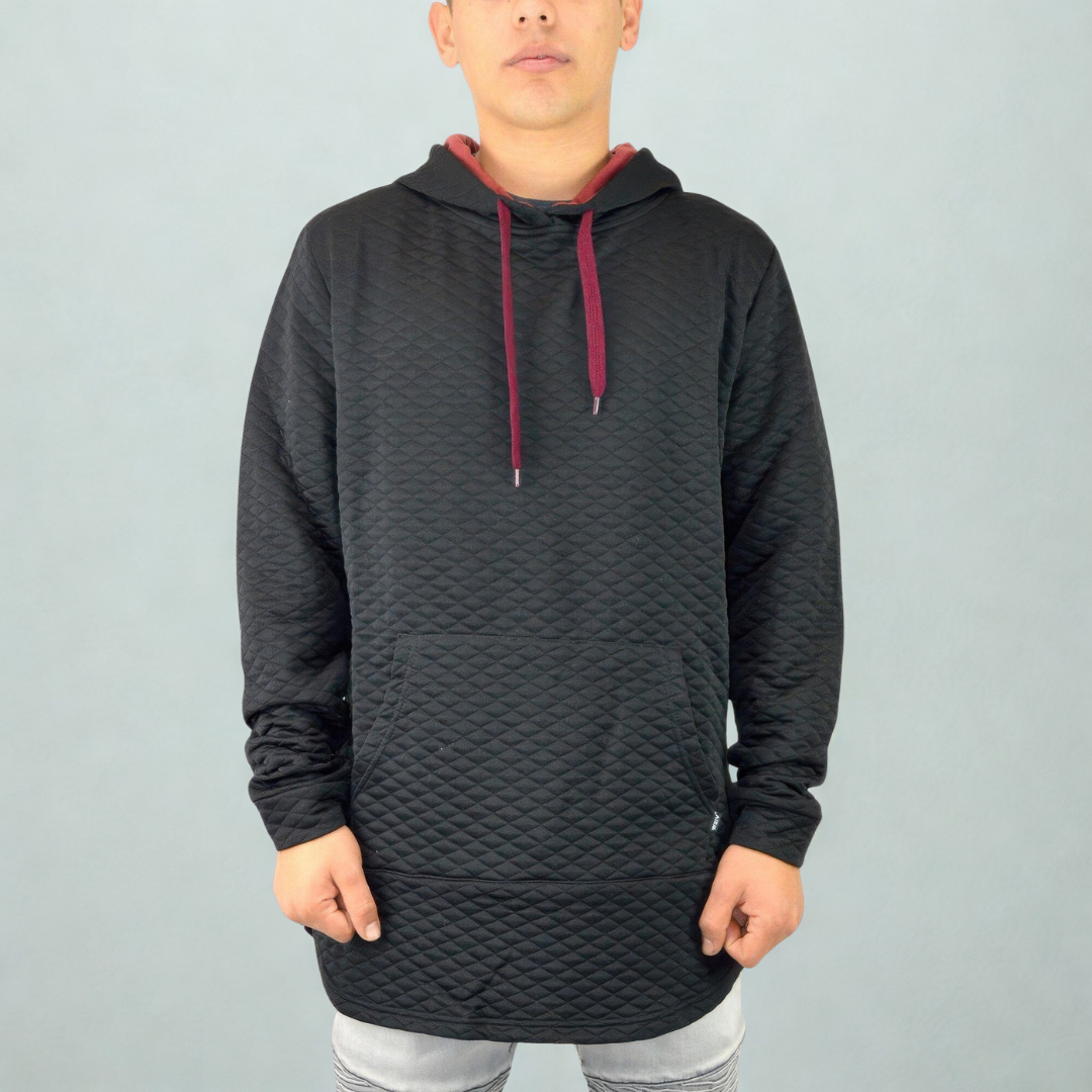 Quilted Pullover Hoodie Sweatshirts