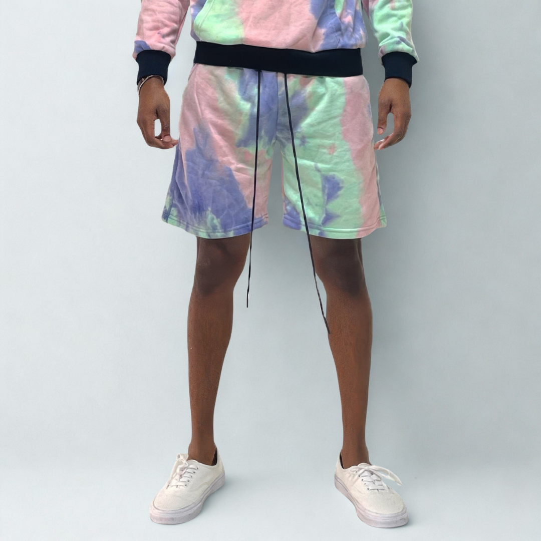 Mens Tye Dye Sweat Shorts