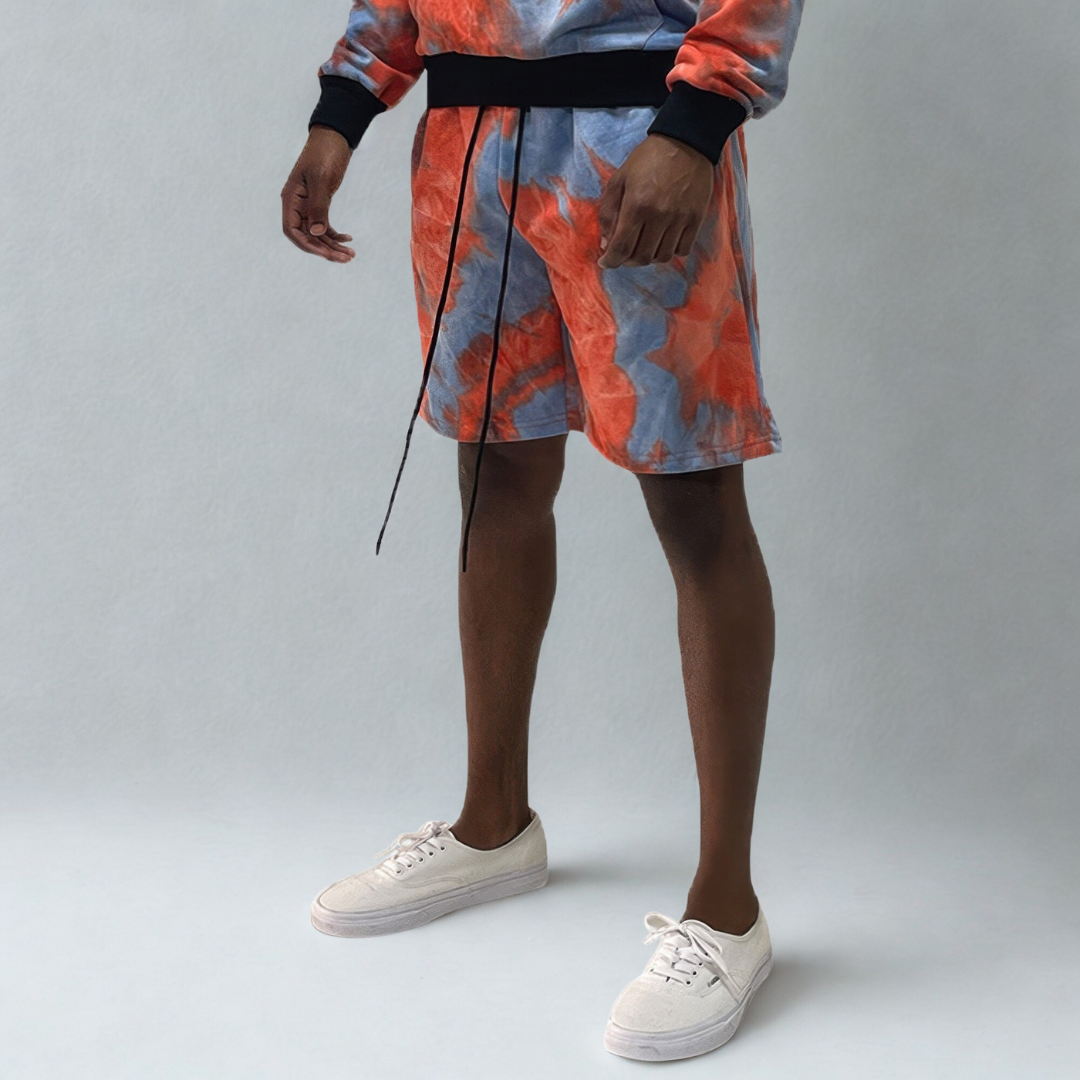 Mens Tye Dye Sweat Shorts