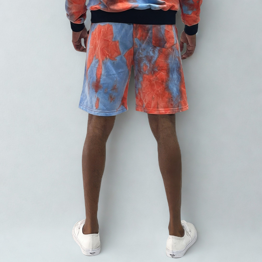 Mens Tye Dye Sweat Shorts