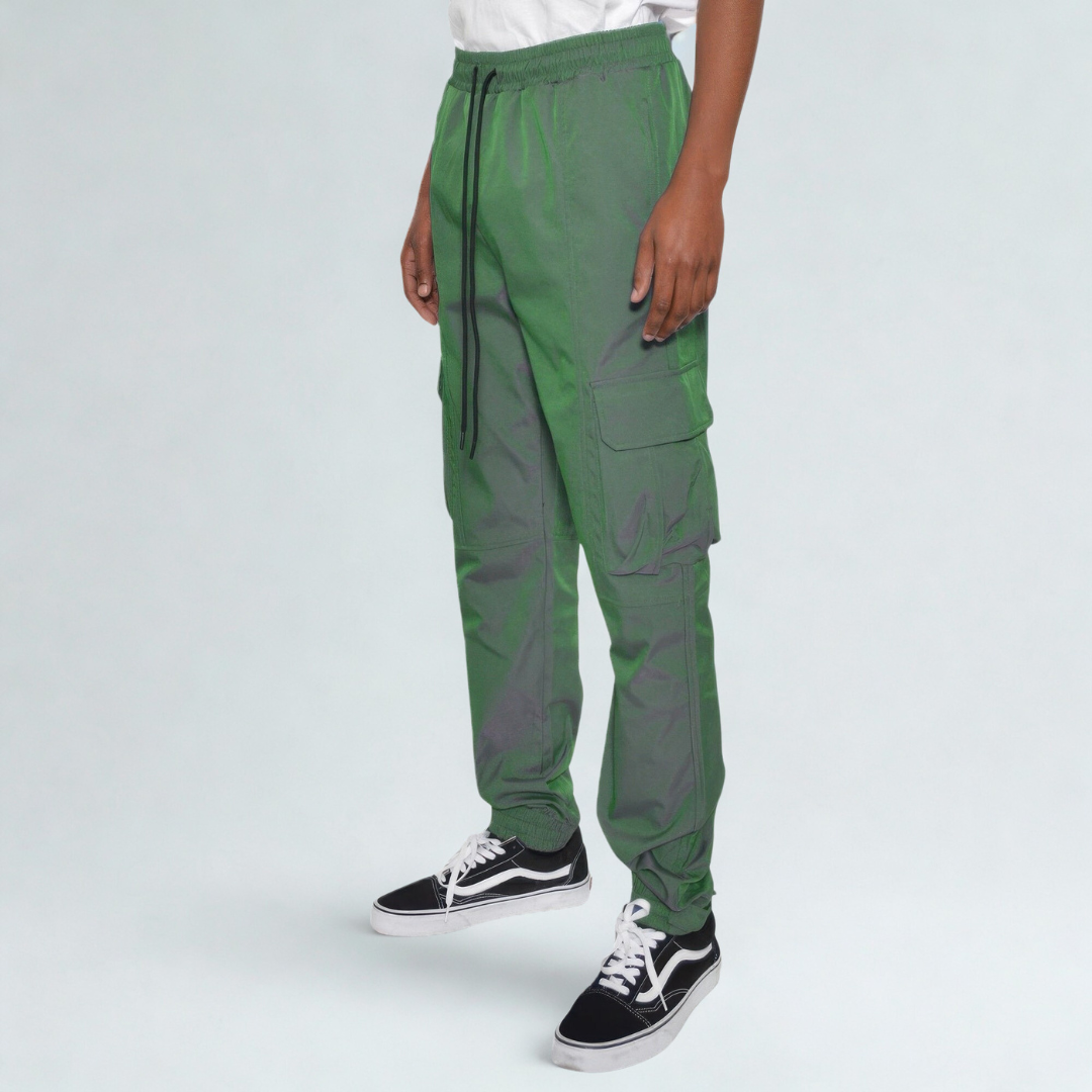 Peacock Iridesceint Jogger Pants