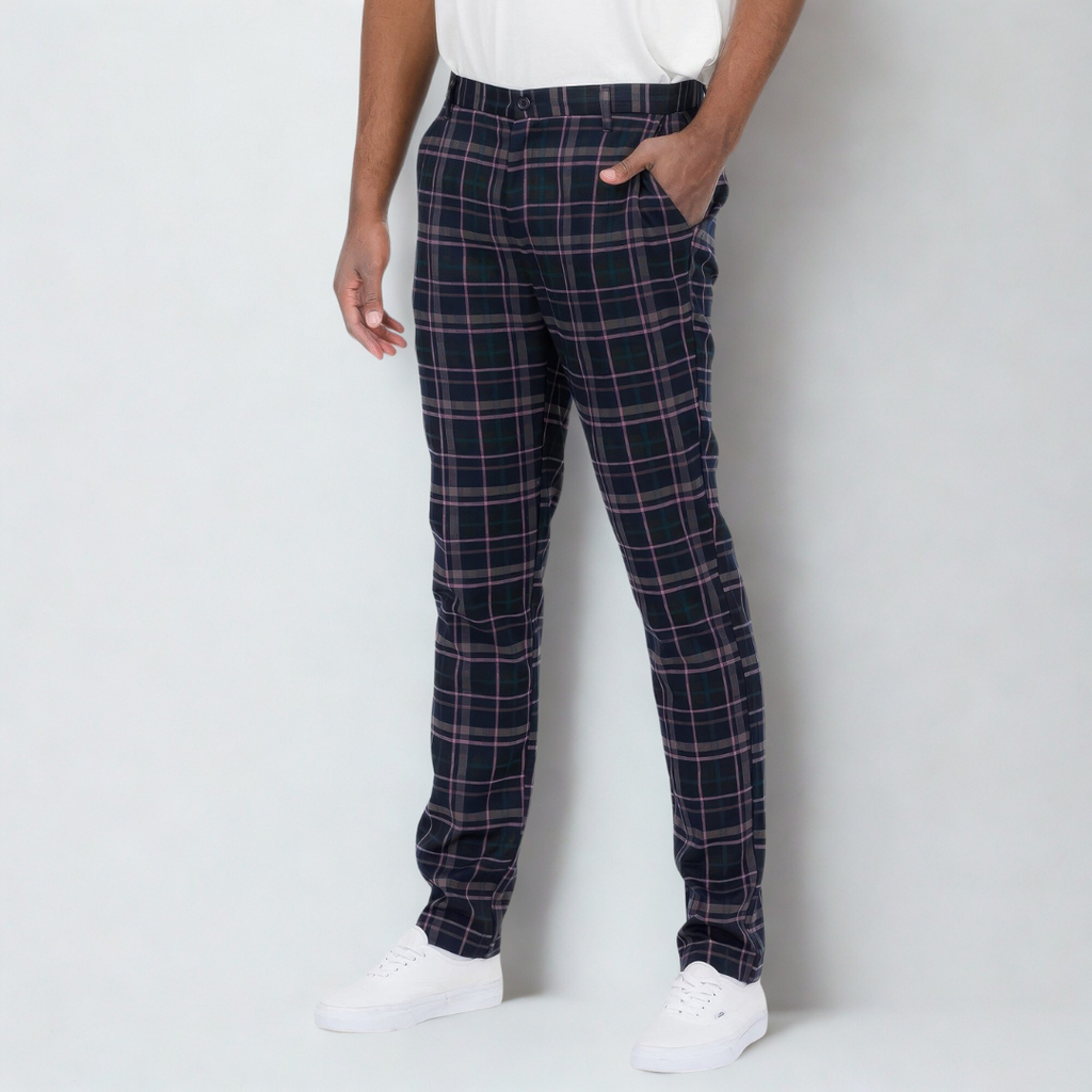 Plaid Trouser Pants