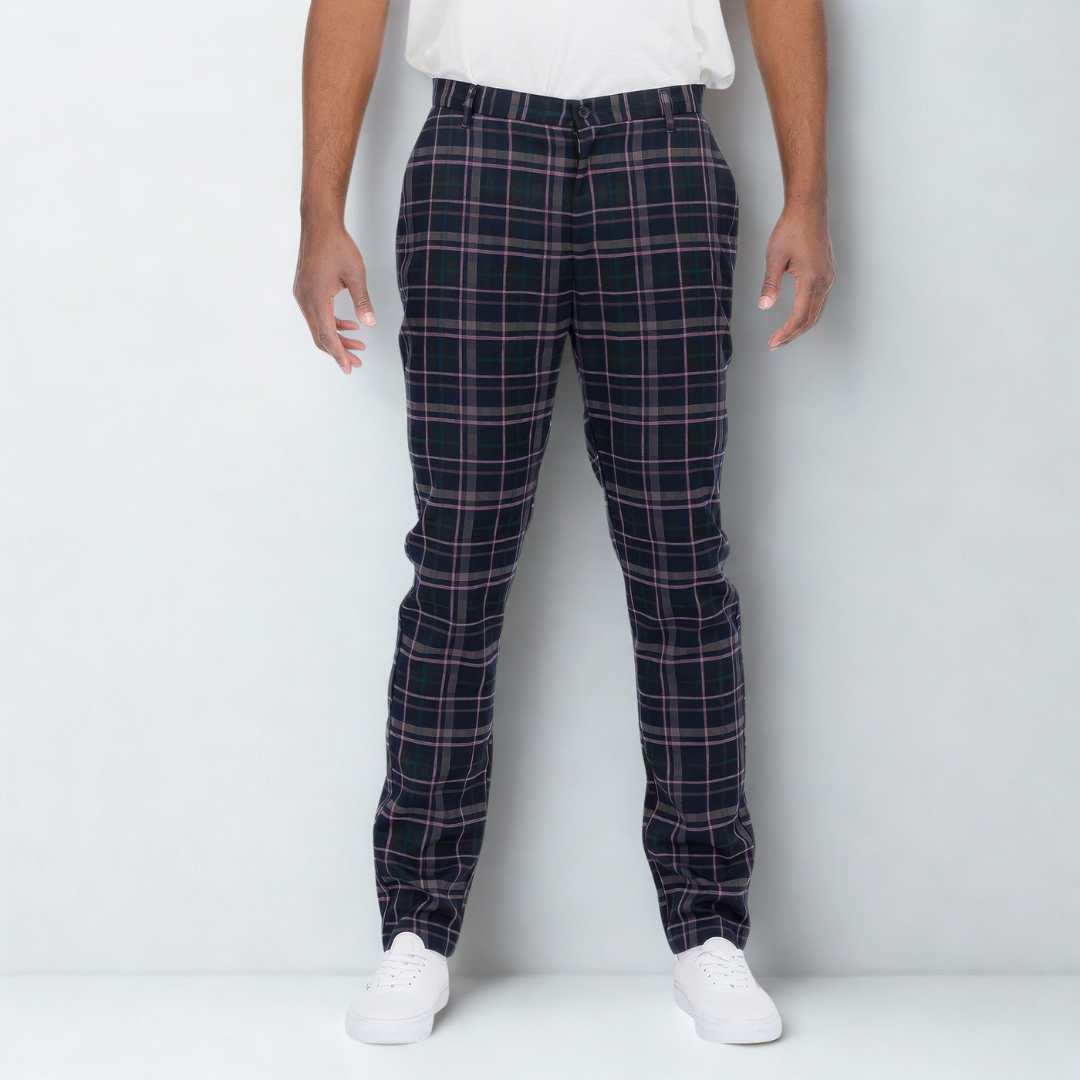 Plaid Trouser Pants