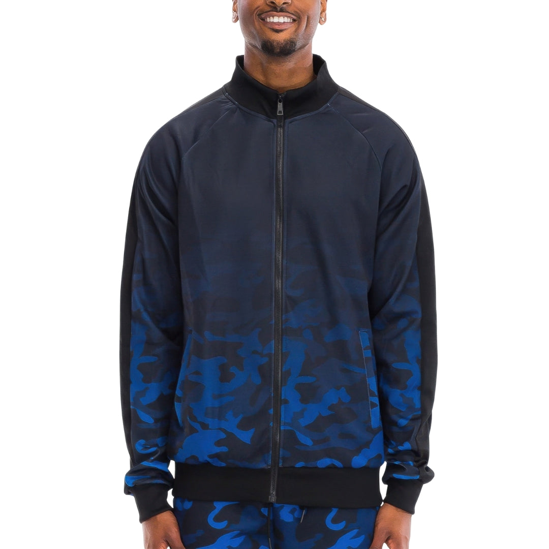 Mens Camo Ombre Track Jacket