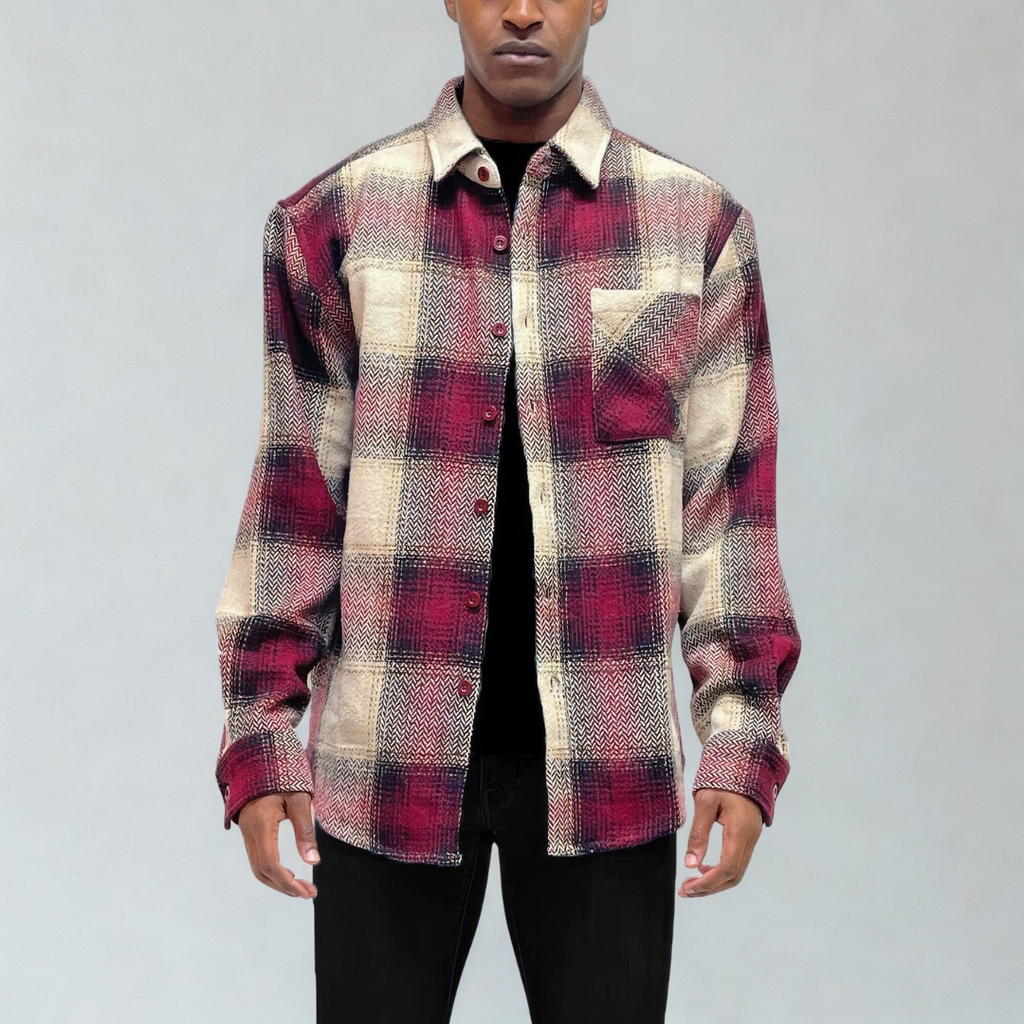 Mens Flannel Shirt Jacket Shacket