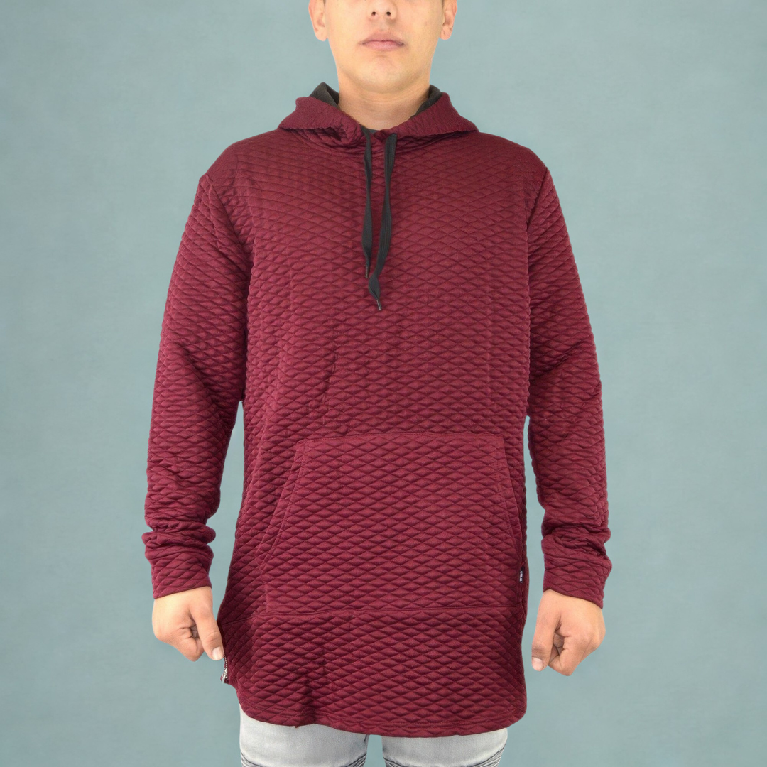 Quilted Pullover Hoodie Sweatshirts