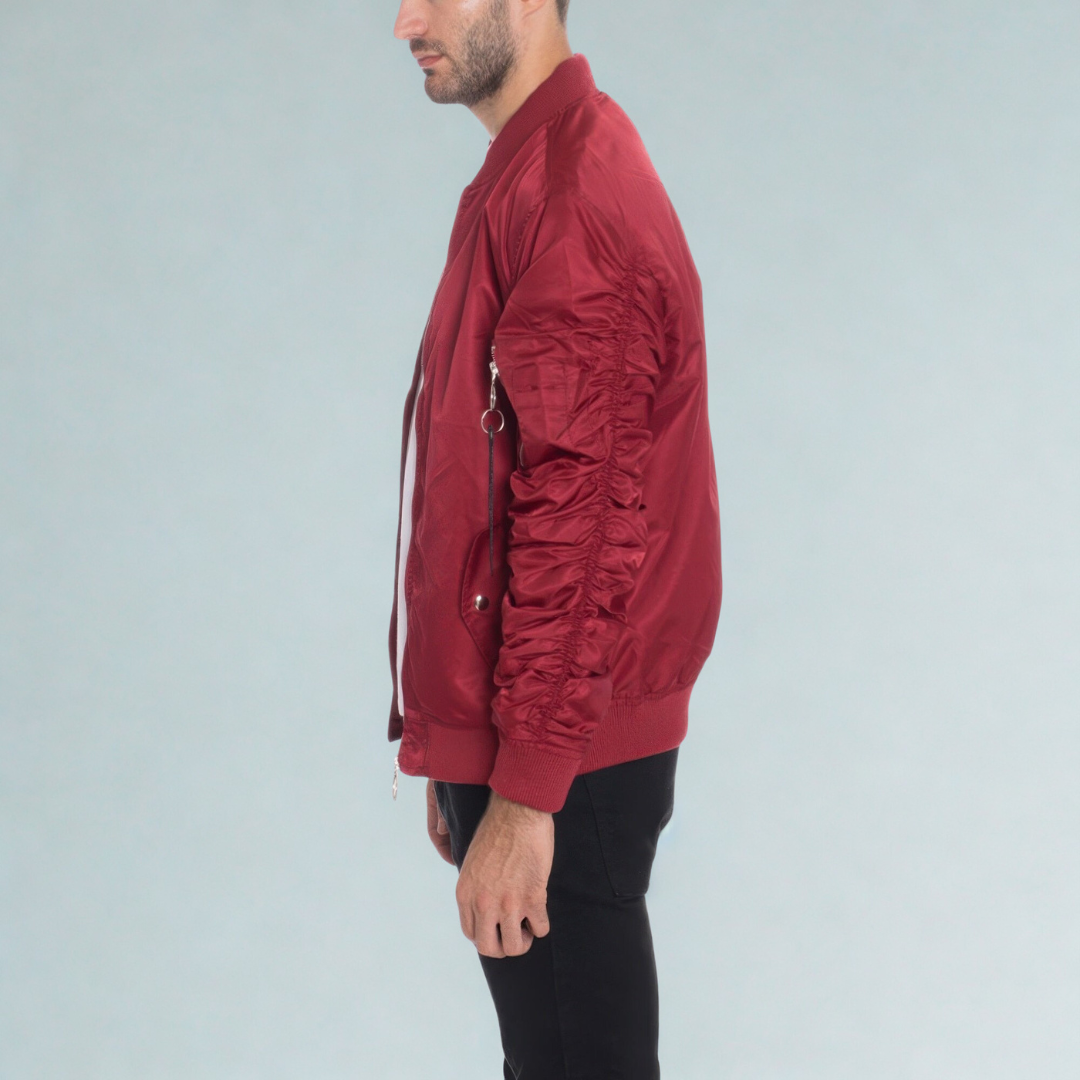 Men's Casual Ma-1 Flight Lined Bomber Jacket