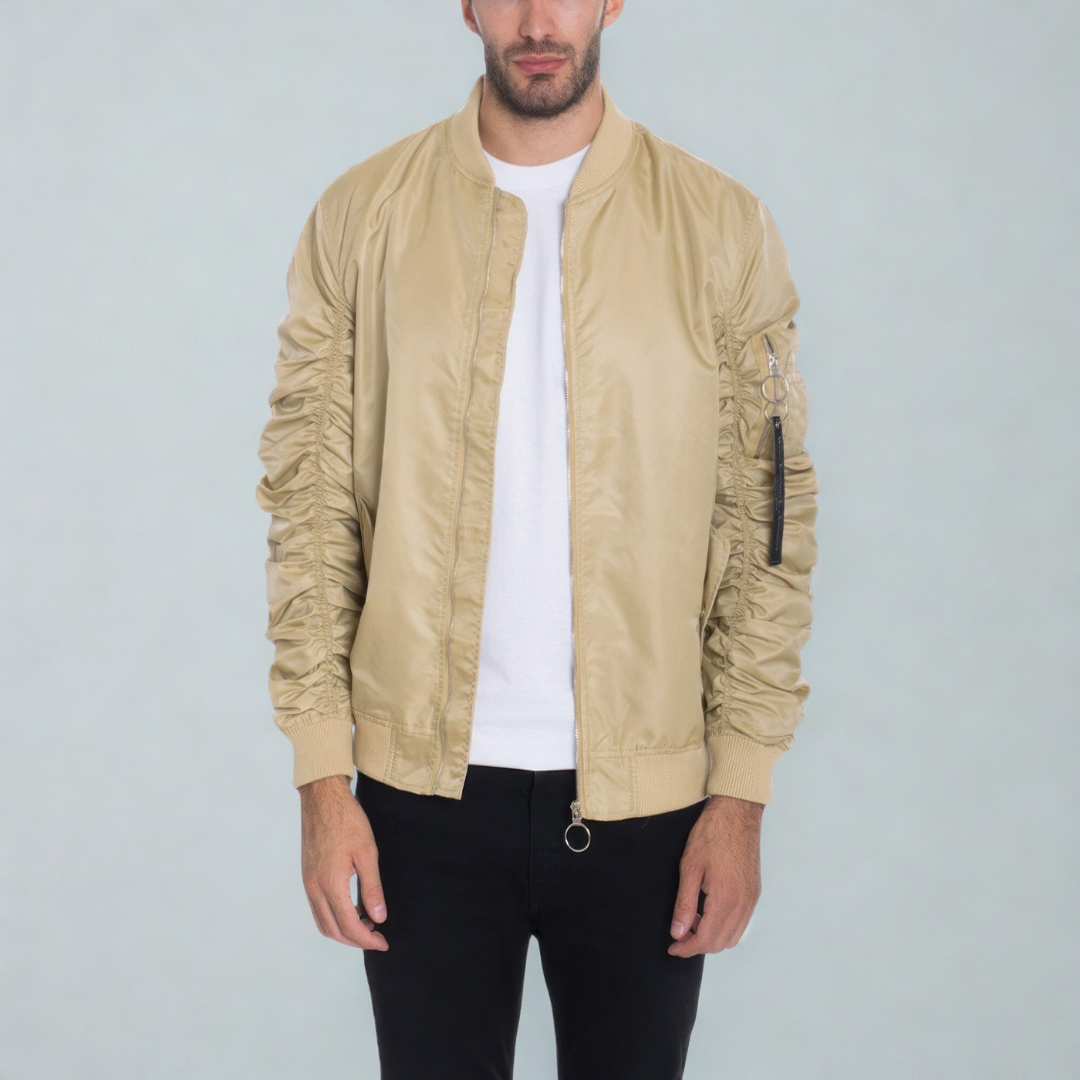 Men's Casual Ma-1 Flight Lined Bomber Jacket