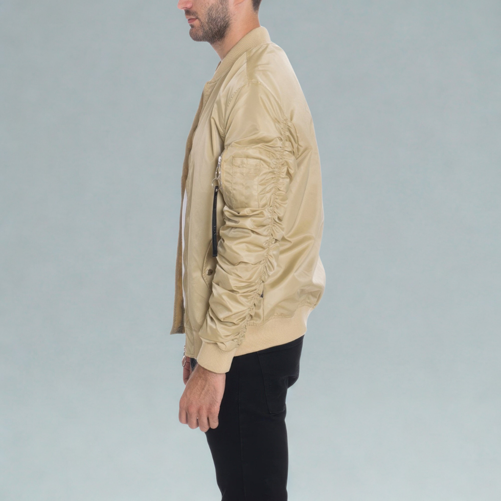 Men's Casual Ma-1 Flight Lined Bomber Jacket