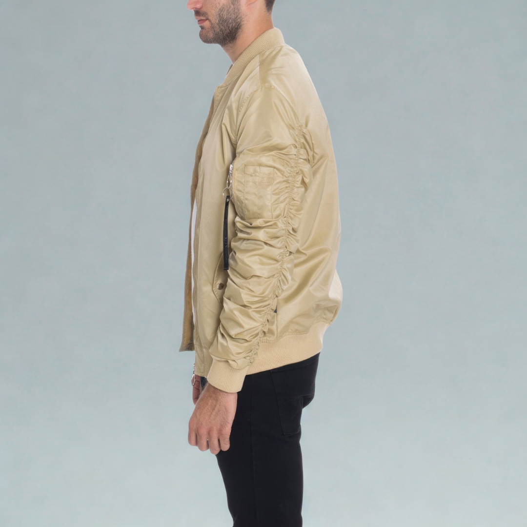 Men's Casual Ma-1 Flight Lined Bomber Jacket