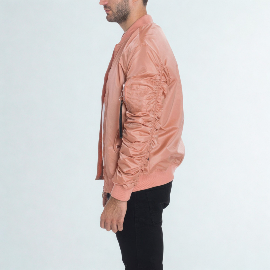 Men's Casual Ma-1 Flight Lined Bomber Jacket
