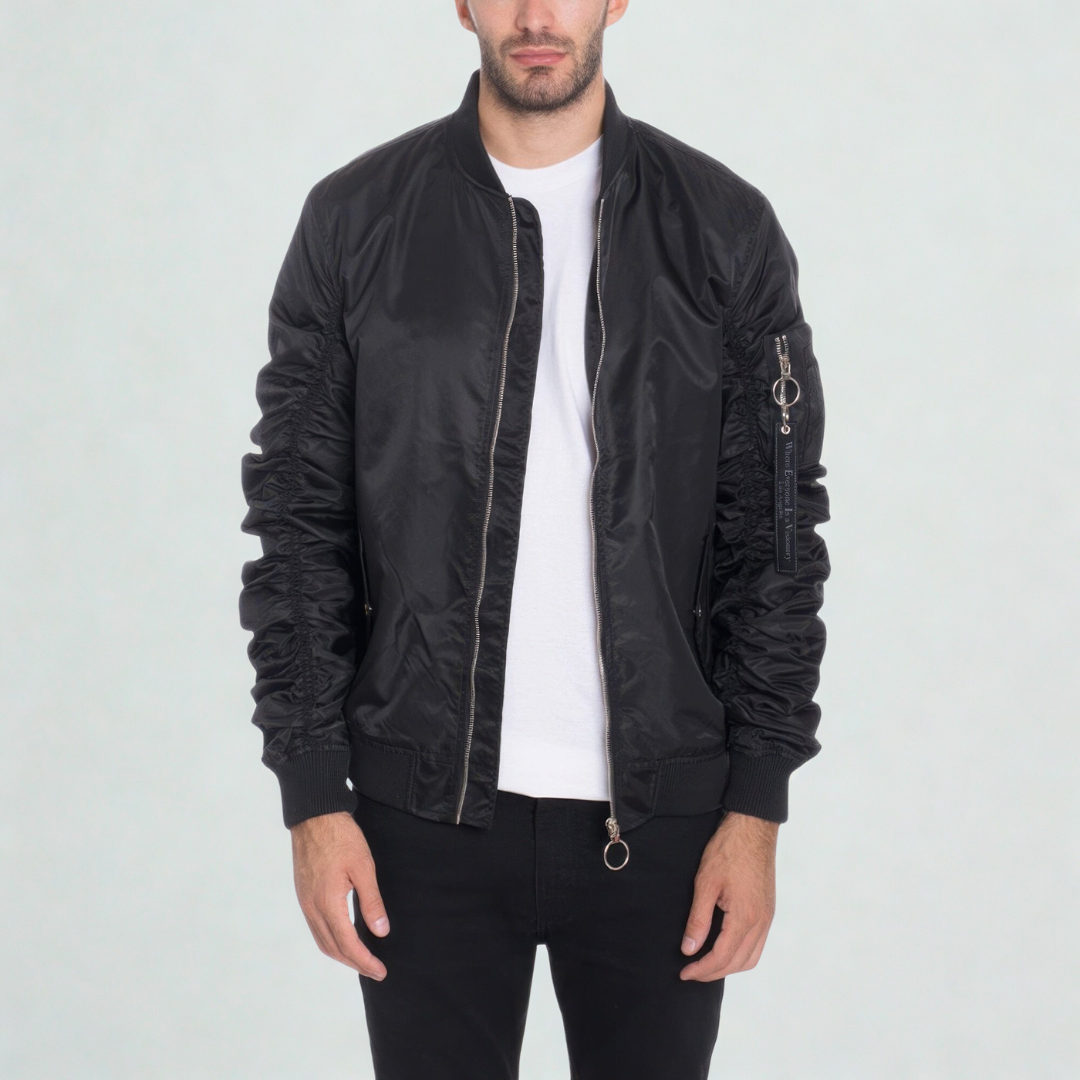 Men's Casual Ma-1 Flight Lined Bomber Jacket