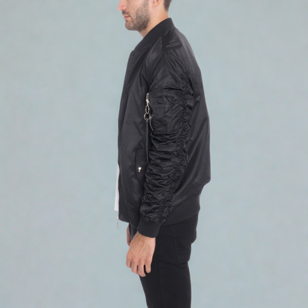 Men's Casual Ma-1 Flight Lined Bomber Jacket