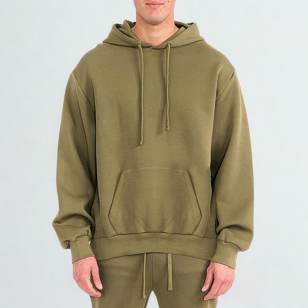 Mens Solid Tech Fleece Hoodie