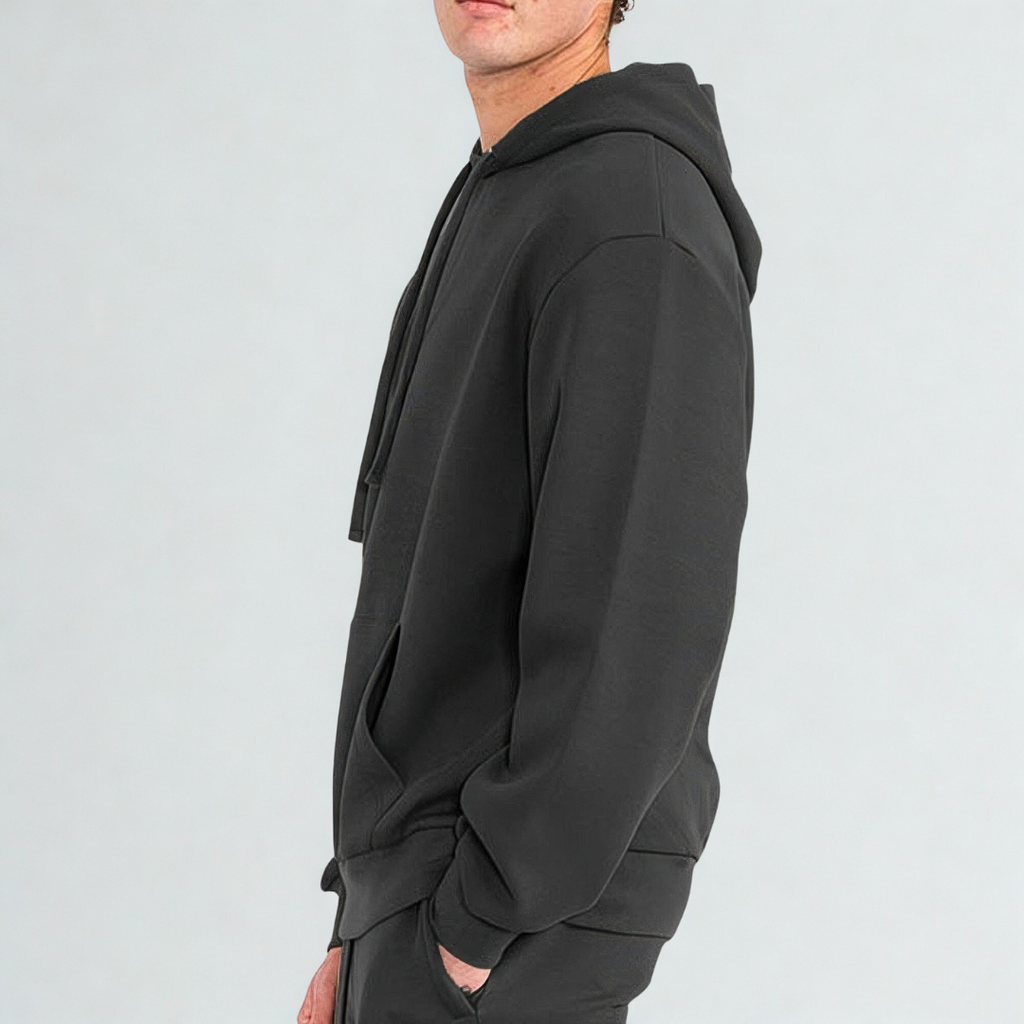 Mens Solid Tech Fleece Hoodie