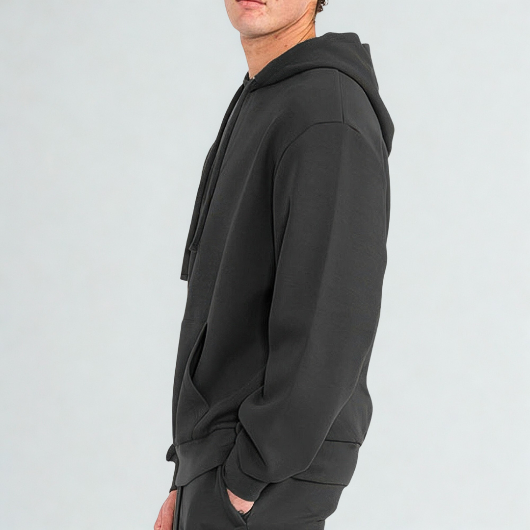 Mens Solid Tech Fleece Hoodie