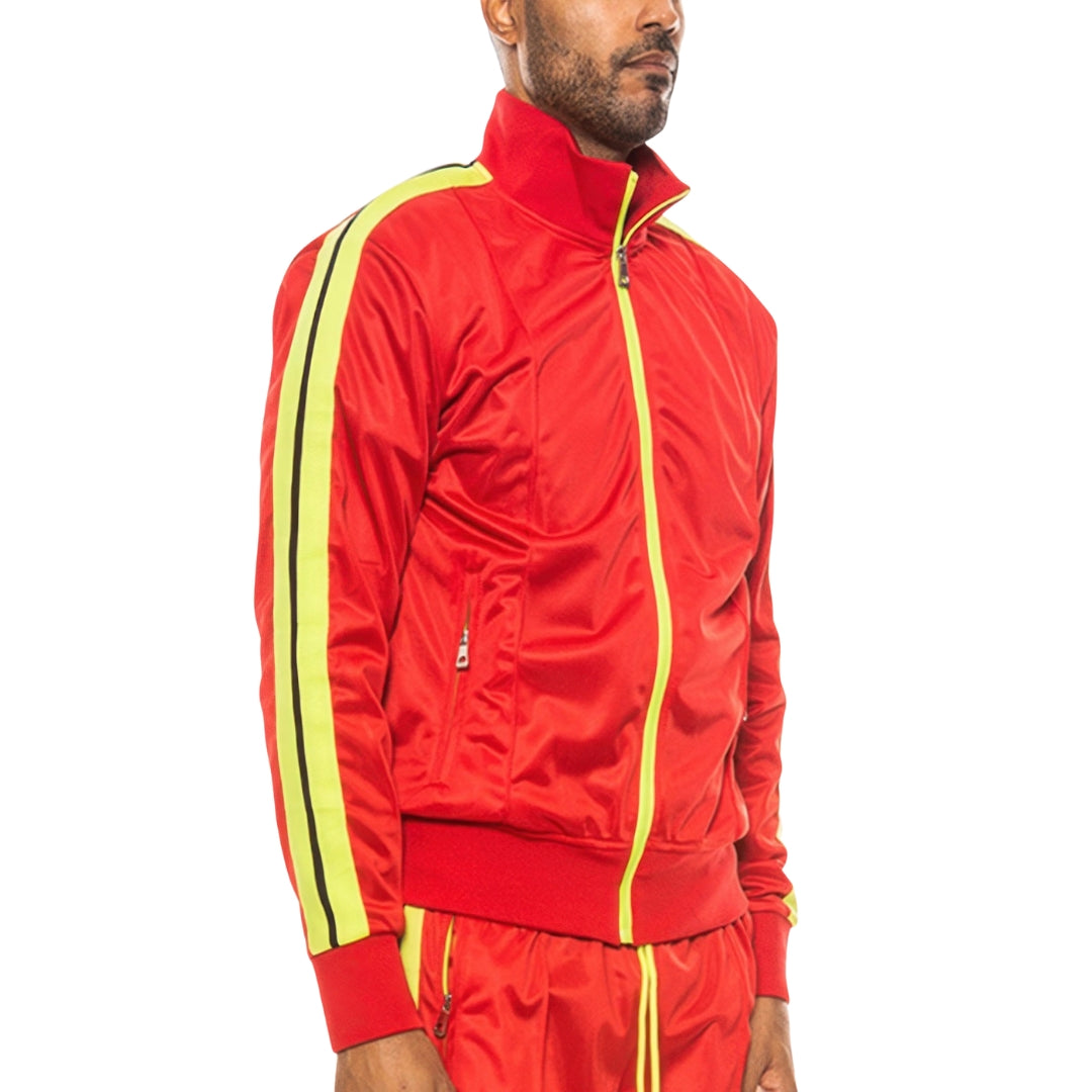 Single Stripe Tape Track Jacket
