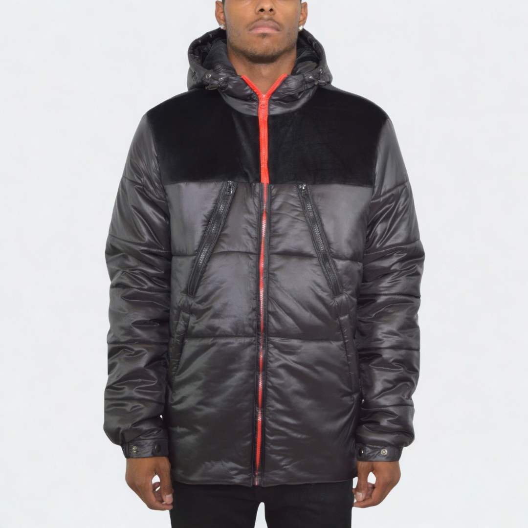 Men's Padded Buffle Puffer Jacket