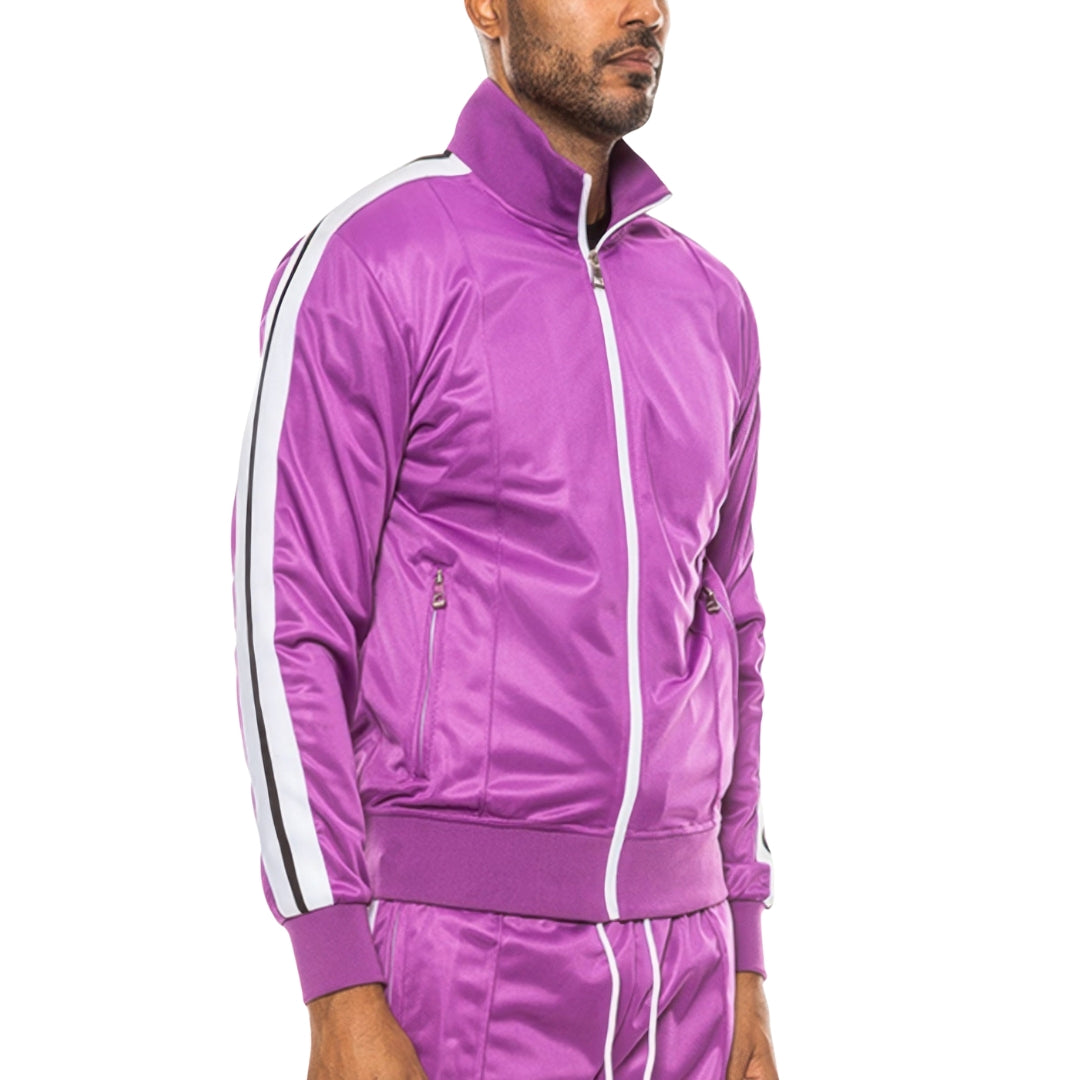 Single Stripe Tape Track Jacket