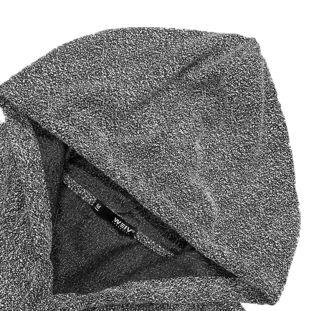 Static Marbled Short Sleeve Hoodie