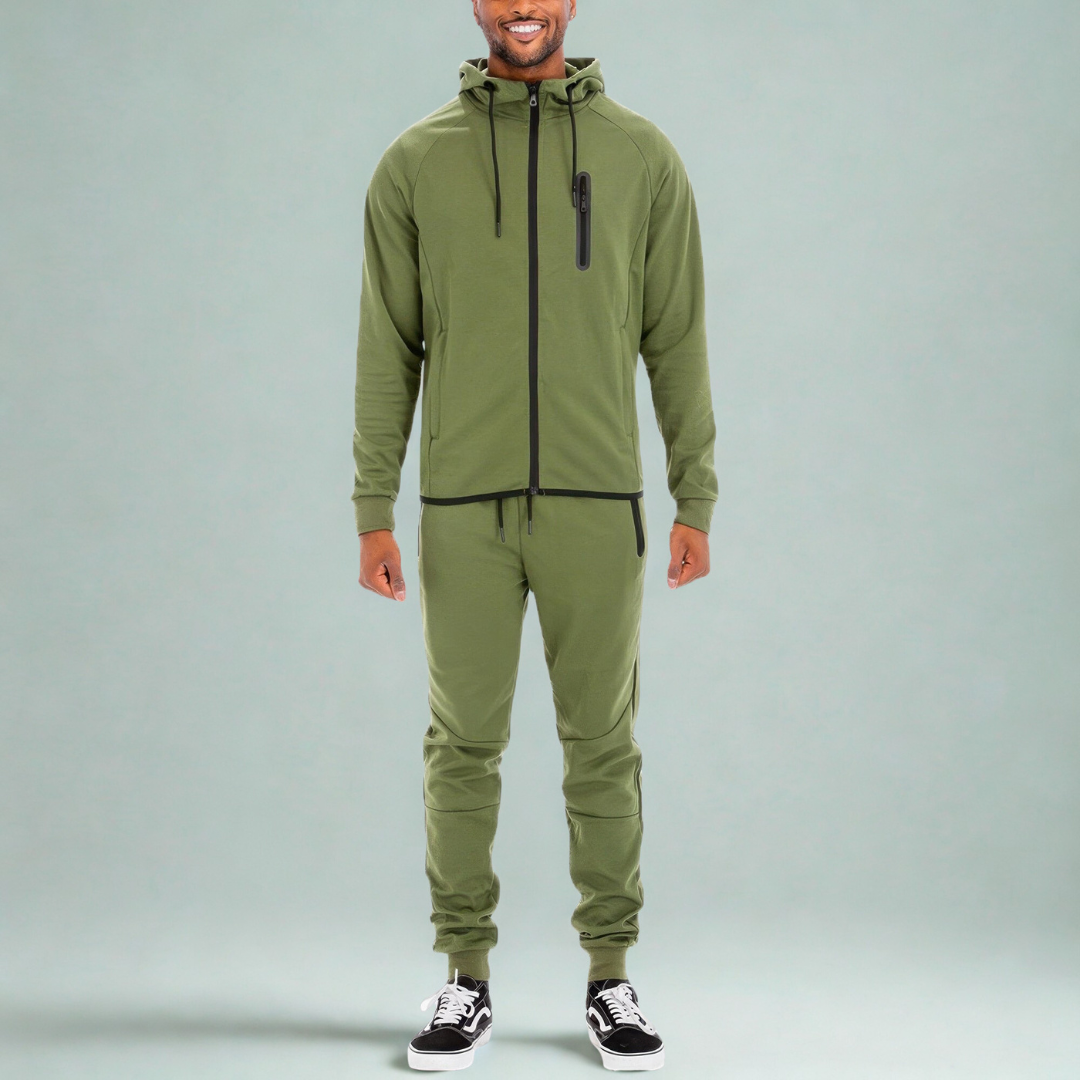 Men's Full Solid Color Track Set