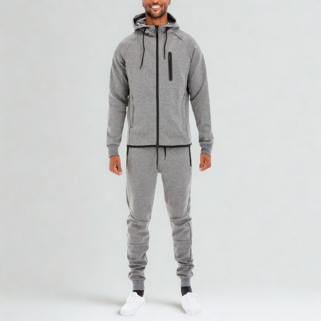 Men's Full Solid Color Track Set