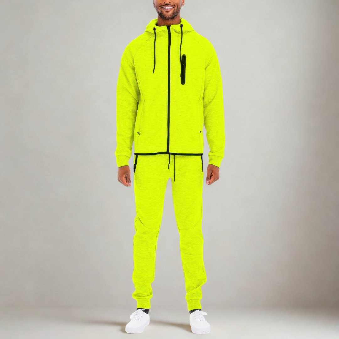 Men's Full Solid Color Track Set
