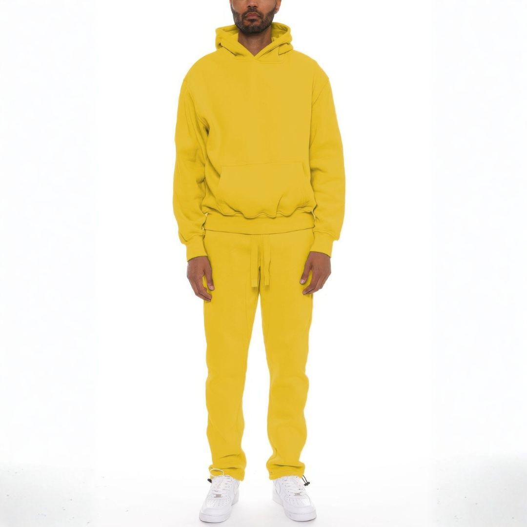 Premium cotton blend hoodie set