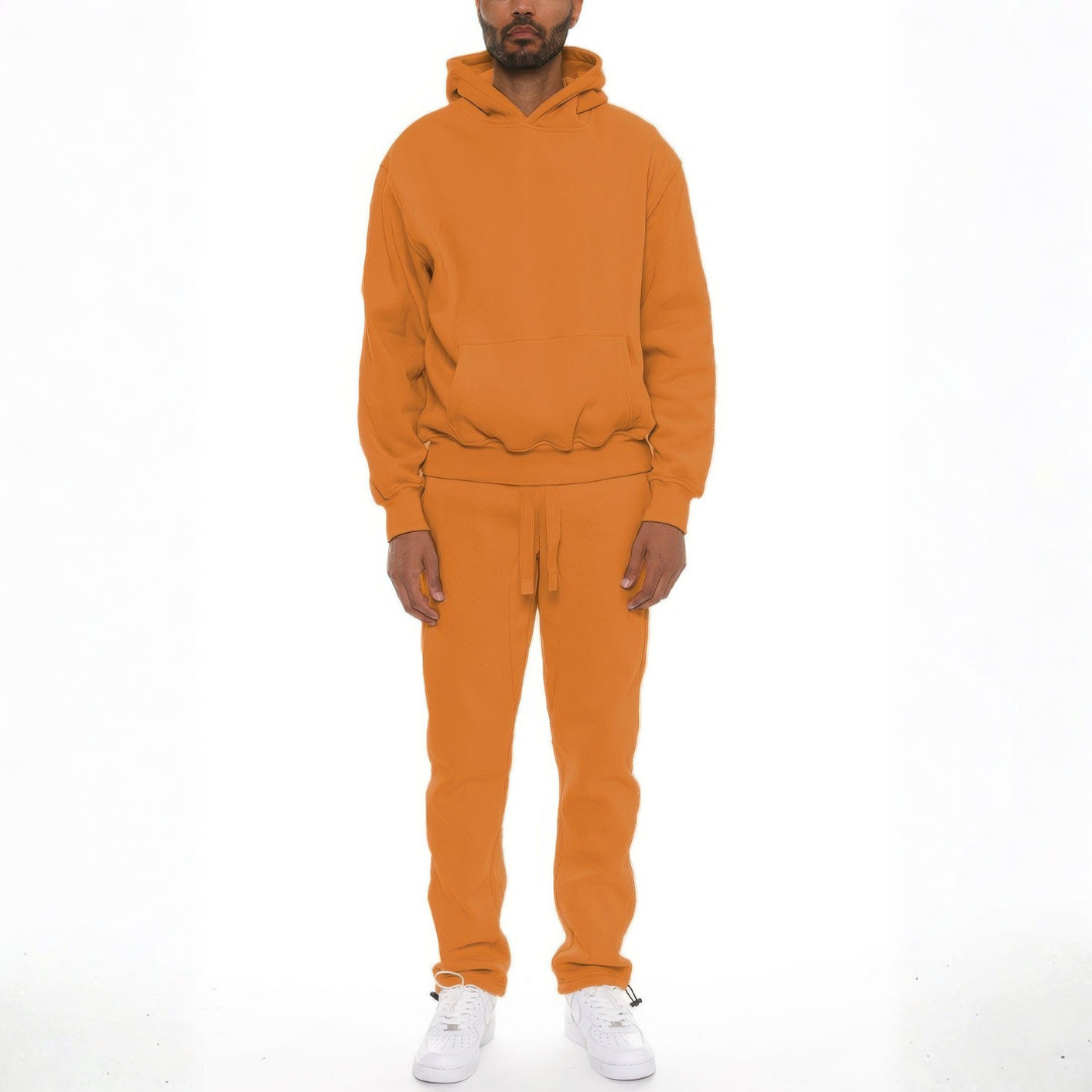 Premium cotton blend hoodie set