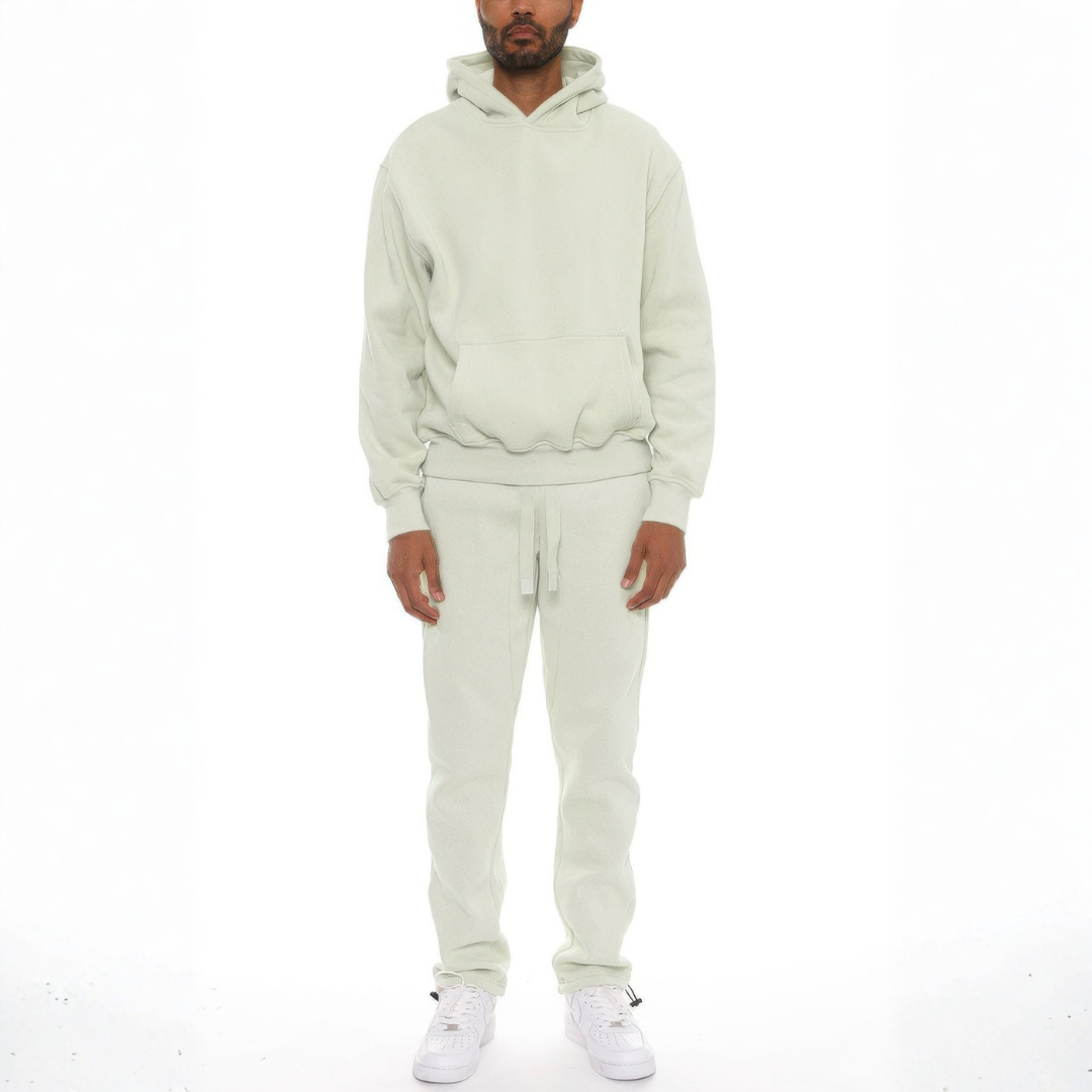 Premium cotton blend hoodie set