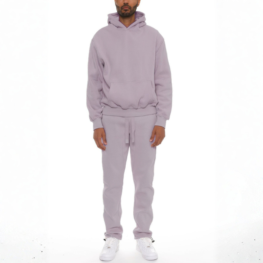 Premium cotton blend hoodie set