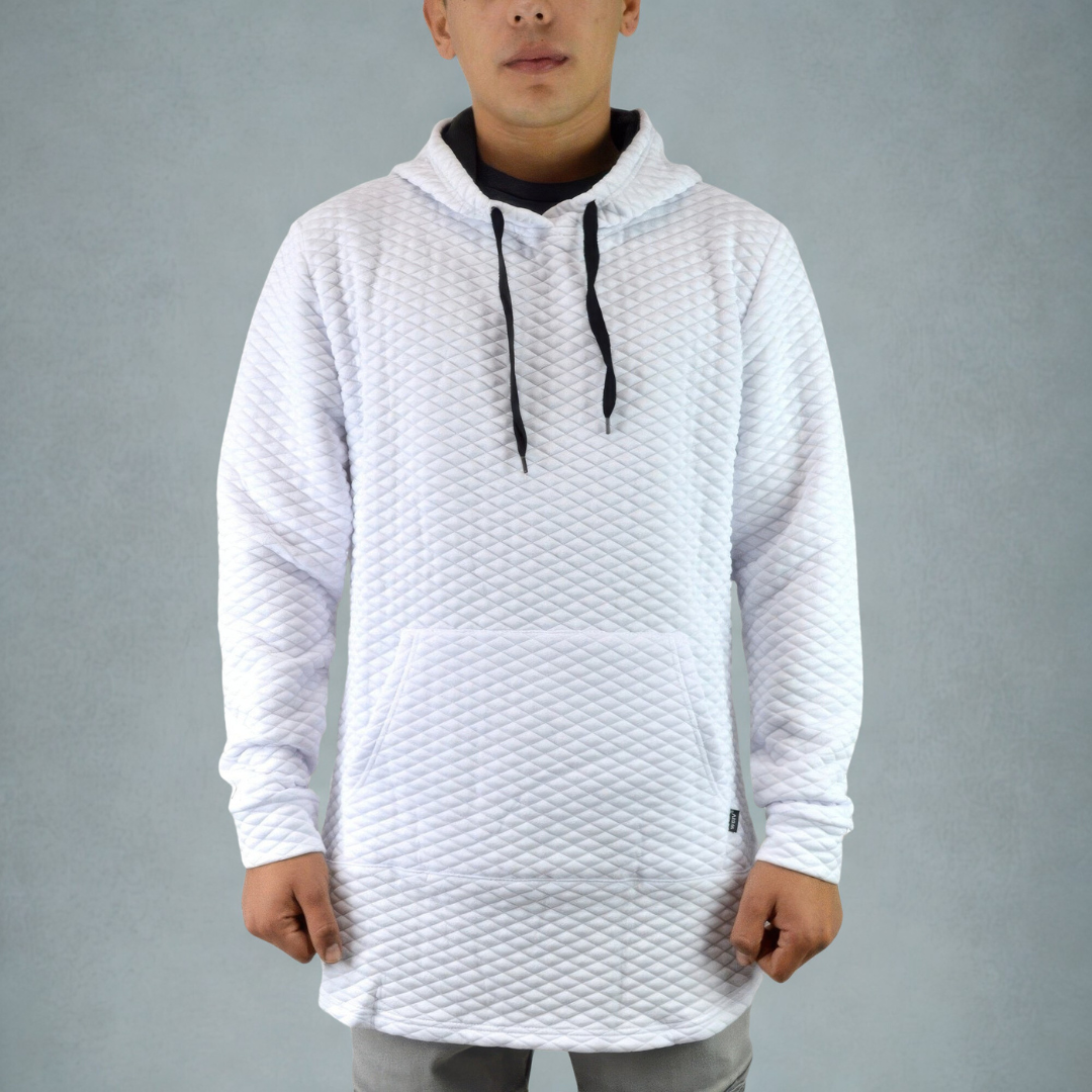 Quilted Pullover Hoodie Sweatshirts