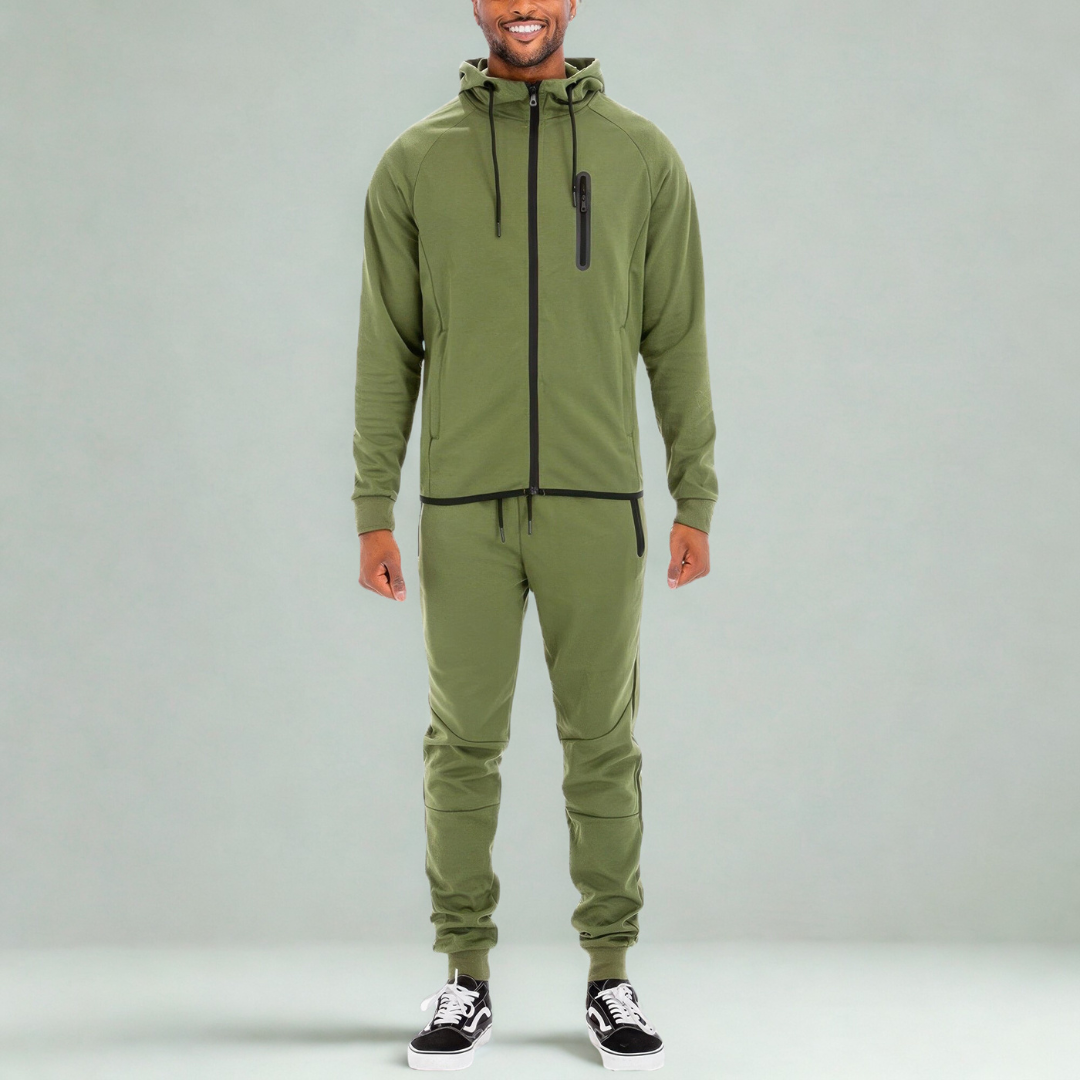 Mens Full Zip Sweat Pant Sweat Set