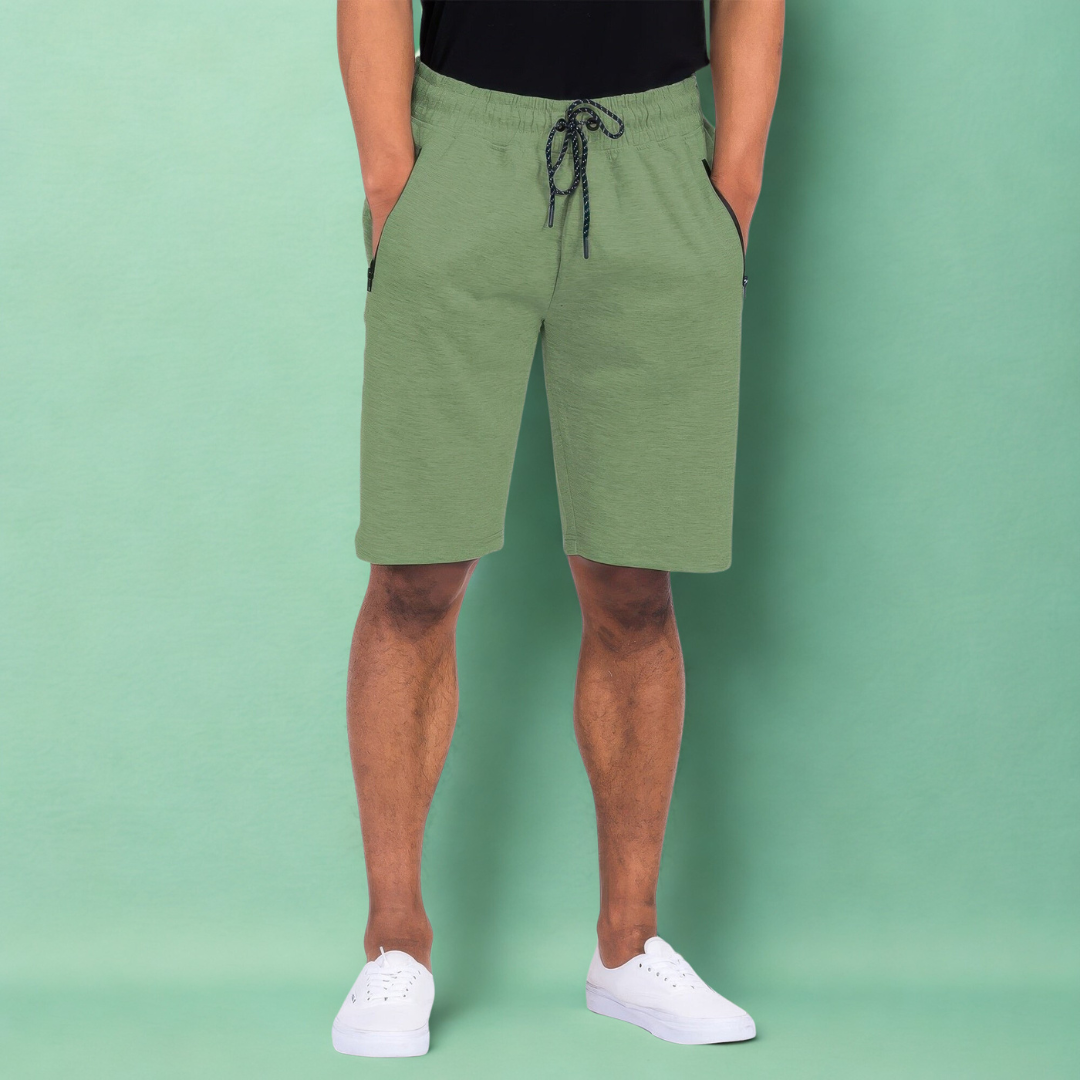 Cotton Blend Lounge Sweat Shorts