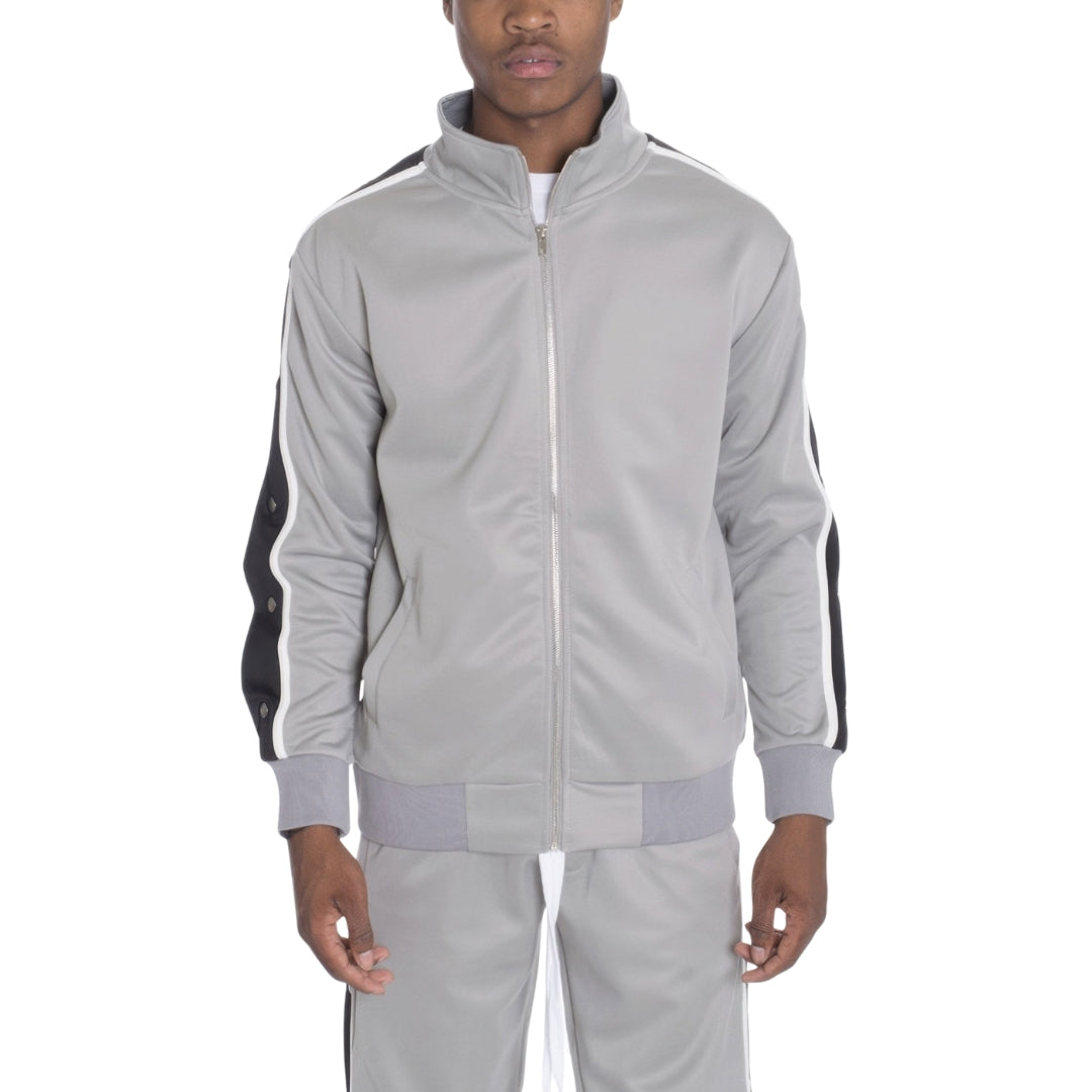 Snap Button Track Jacket