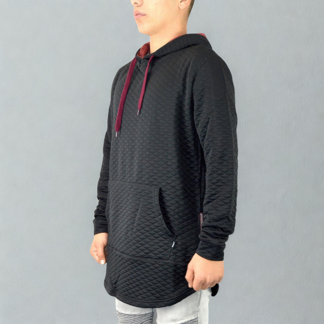 Quilted Pullover Hoodie Sweatshirts