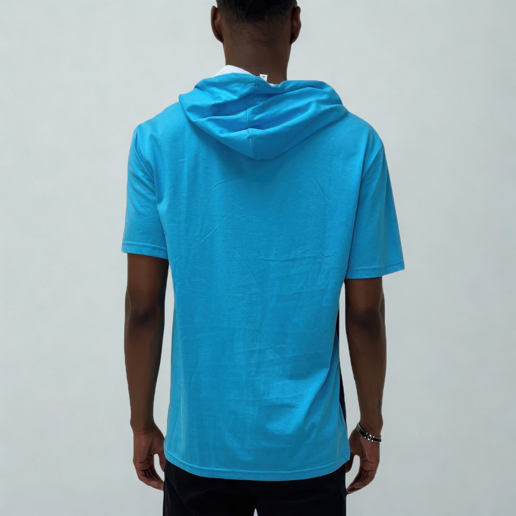 Mens Short Sleeve Hooded Tshirt