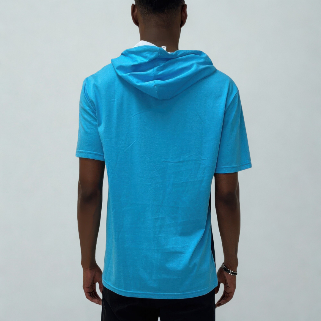 Mens Short Sleeve Hooded Tshirt