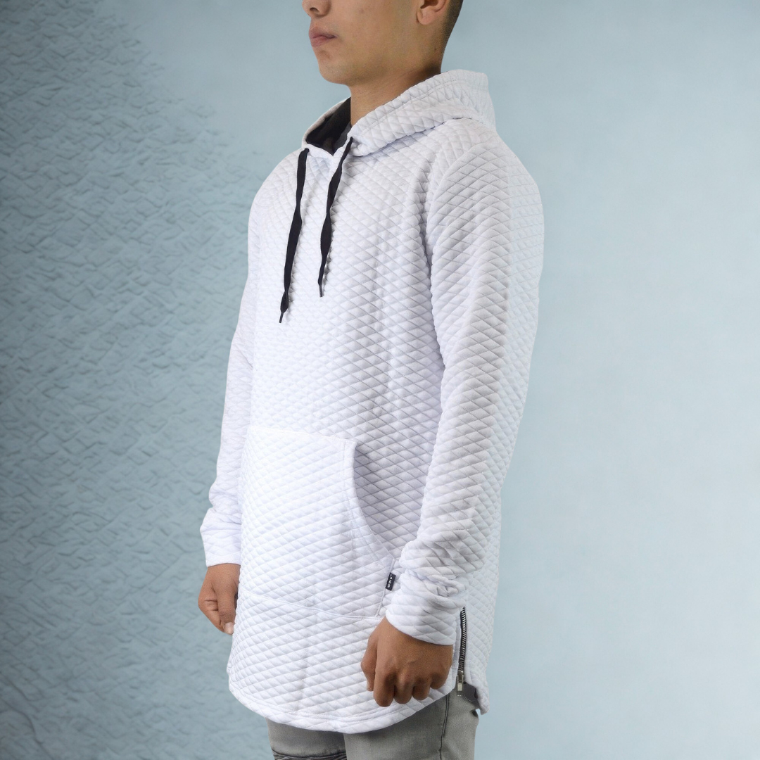 Quilted Pullover Hoodie Sweatshirts