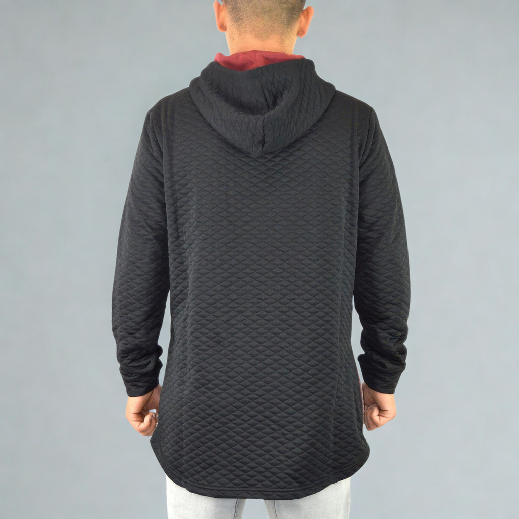 Quilted Pullover Hoodie Sweatshirts
