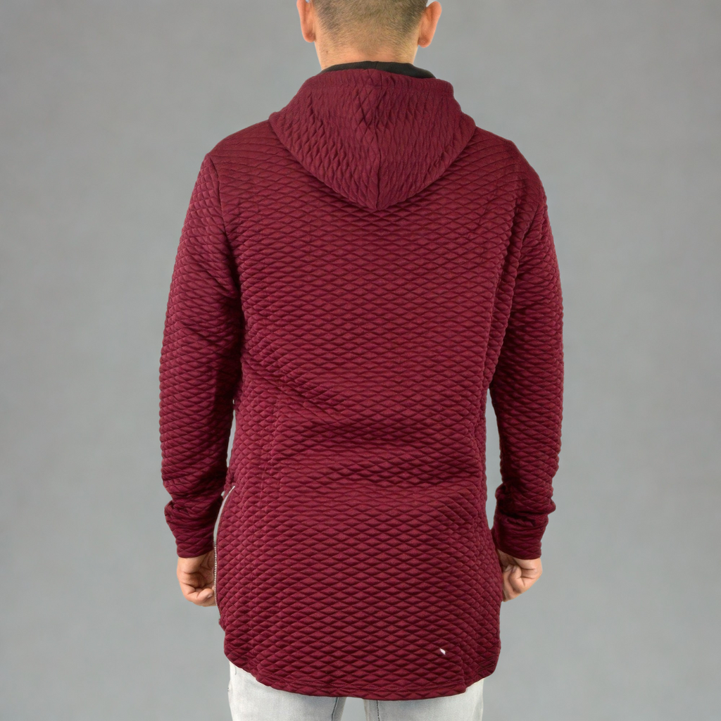 Quilted Pullover Hoodie Sweatshirts
