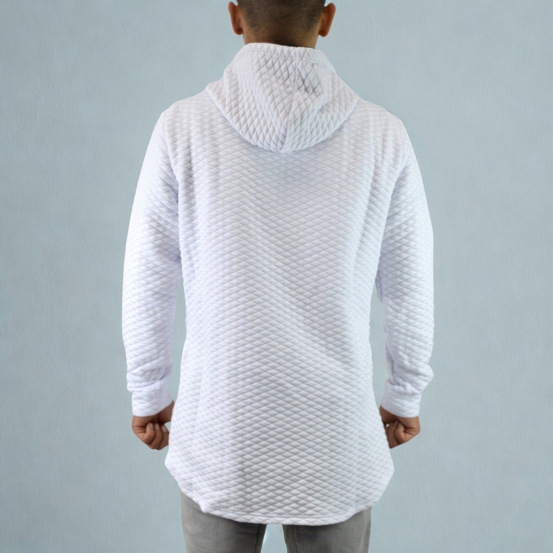 Quilted Pullover Hoodie Sweatshirts