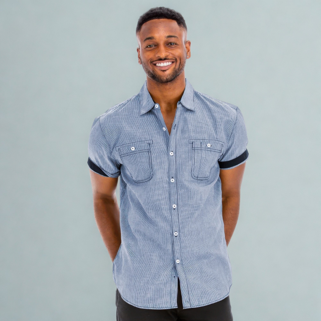 Men's Casual Short Sleeve Solid Shirts