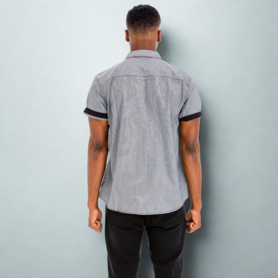 Men's Casual Short Sleeve Solid Shirts