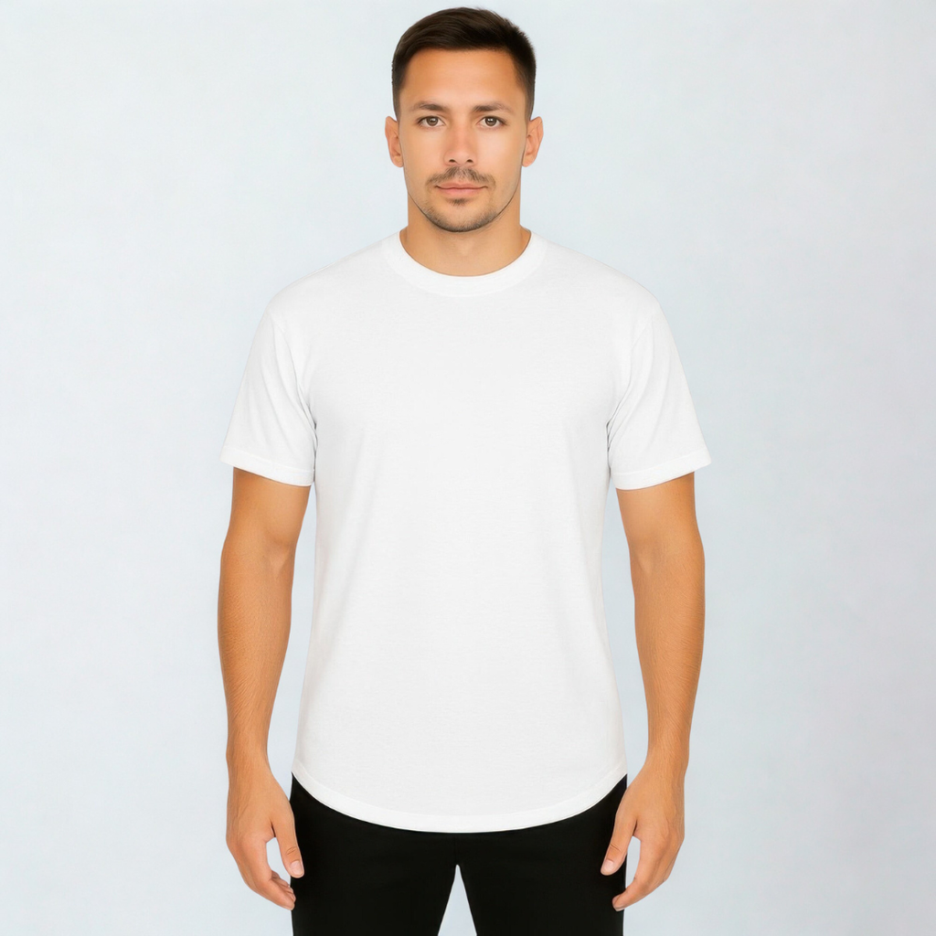 Curved Athletic Sports T-shirt