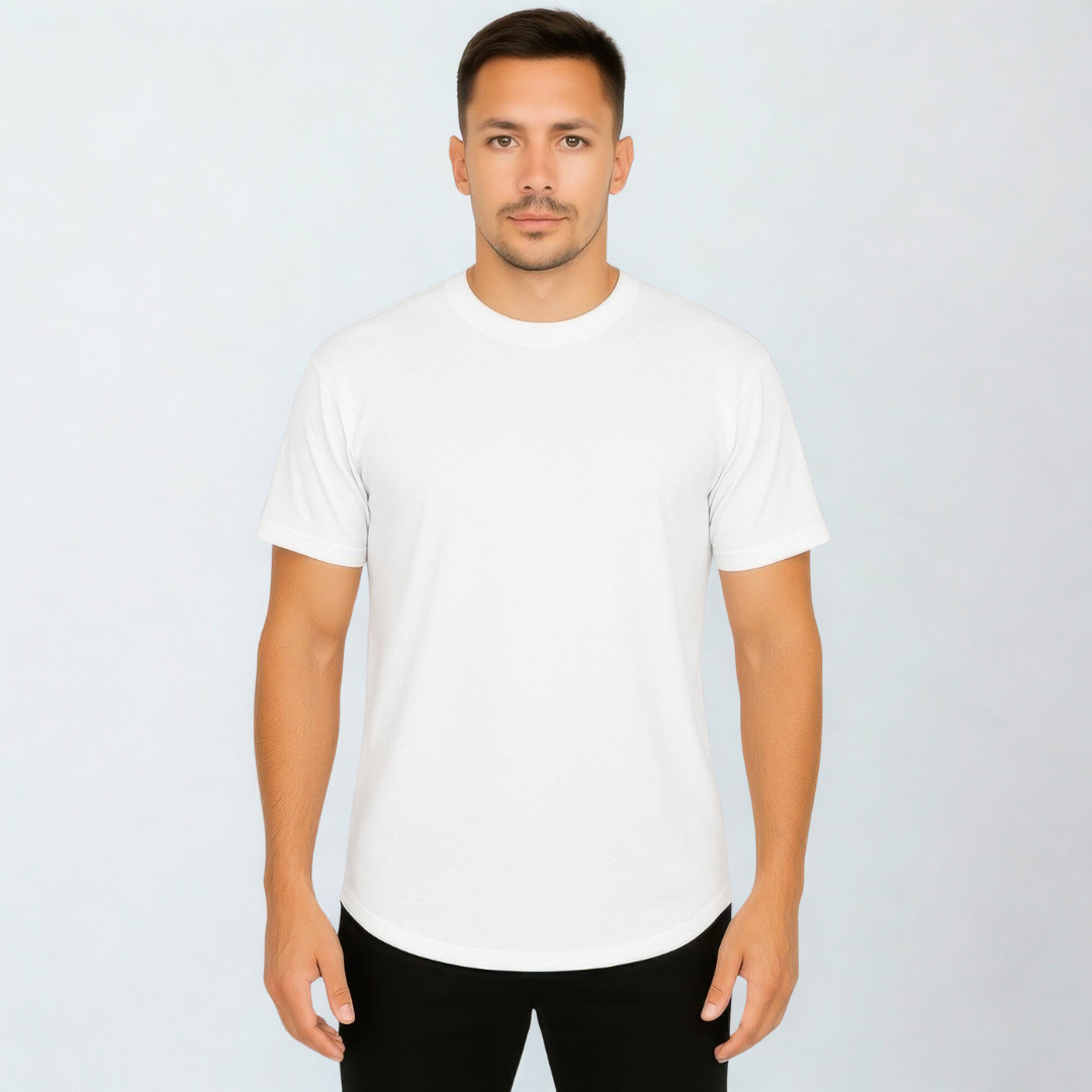 Curved Athletic Sports T-shirt