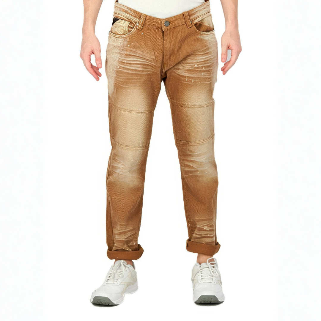 Seven Souls Men Regular Fit Non-stretchable Denim